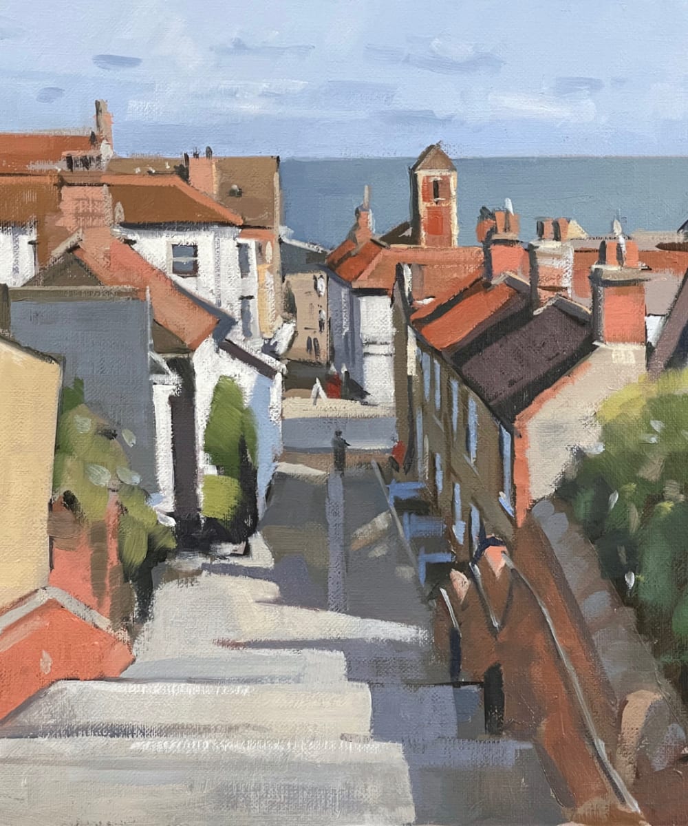 Town Steps, Aldeburgh by Andrew Hird RSMA, Image 2.