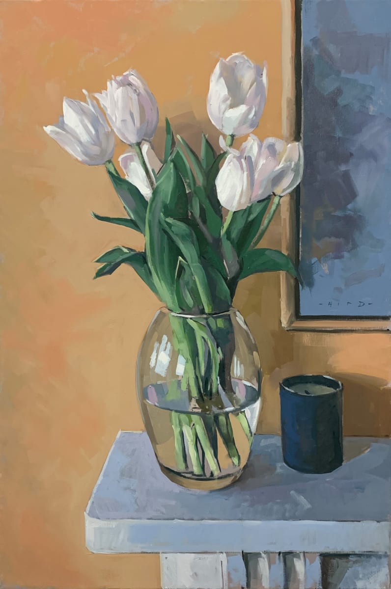 Early tulips by Andrew Hird RSMA, Image 2.