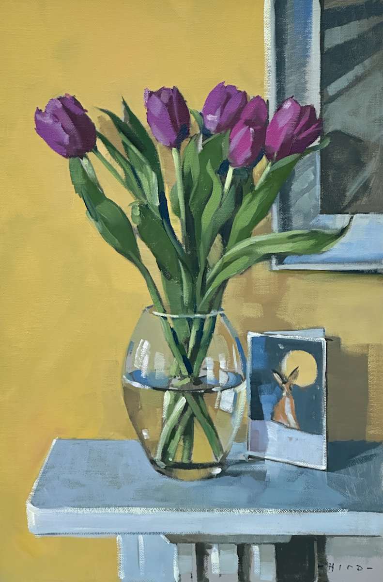First tulips by Andrew Hird RSMA, Image 1.