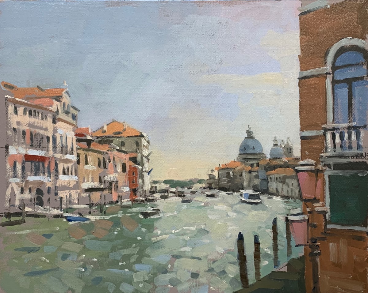 The Grand Canal study, mid morning light by Andrew Hird 