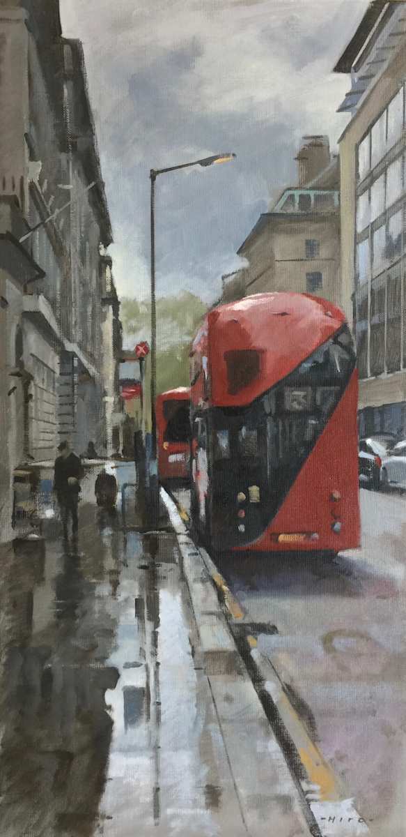 Charles II Street, reflections by Andrew Hird RSMA, Image 1.