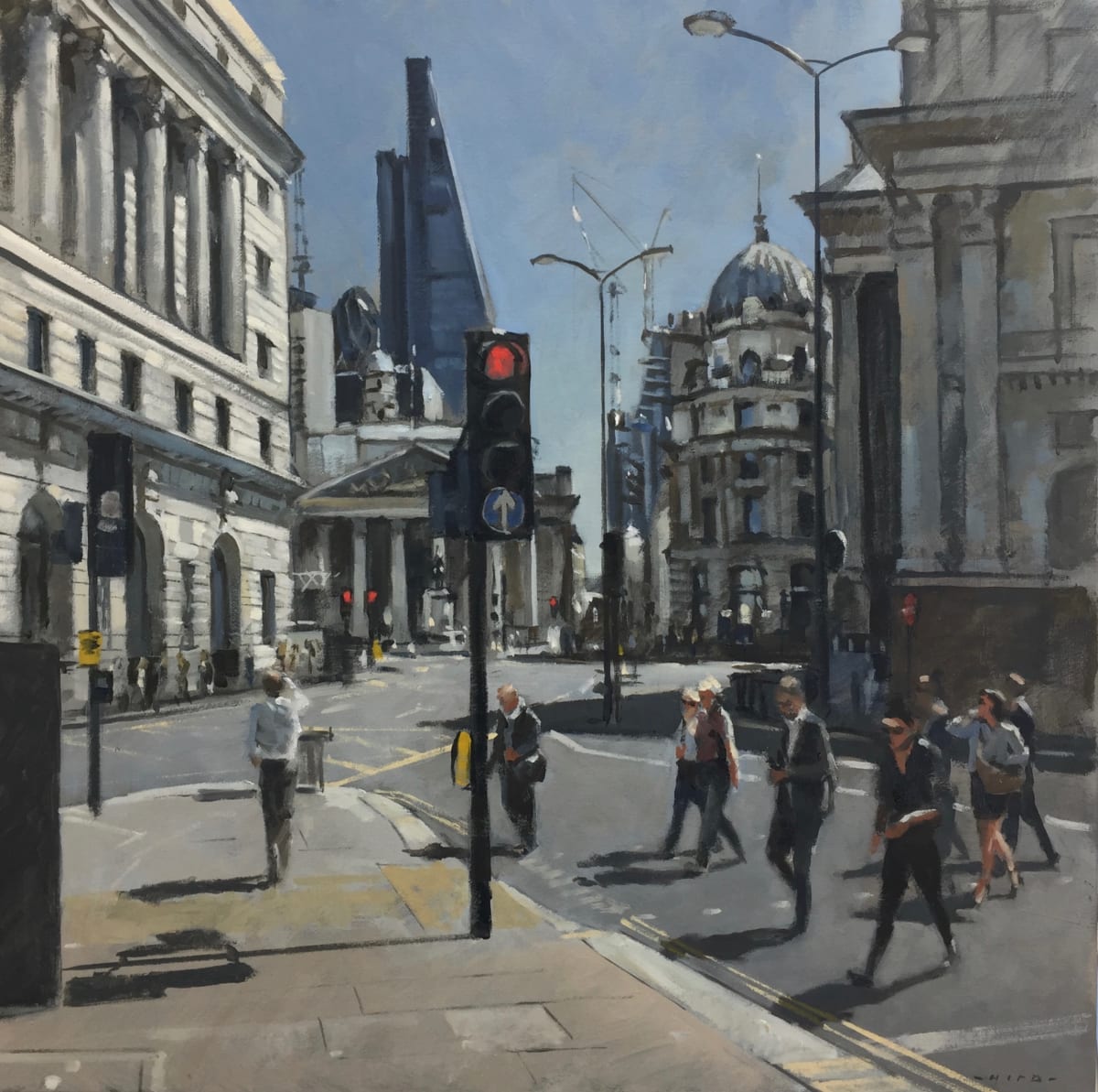 Royal Exchange and Cornhill by Andrew Hird RSMA, Image 1.