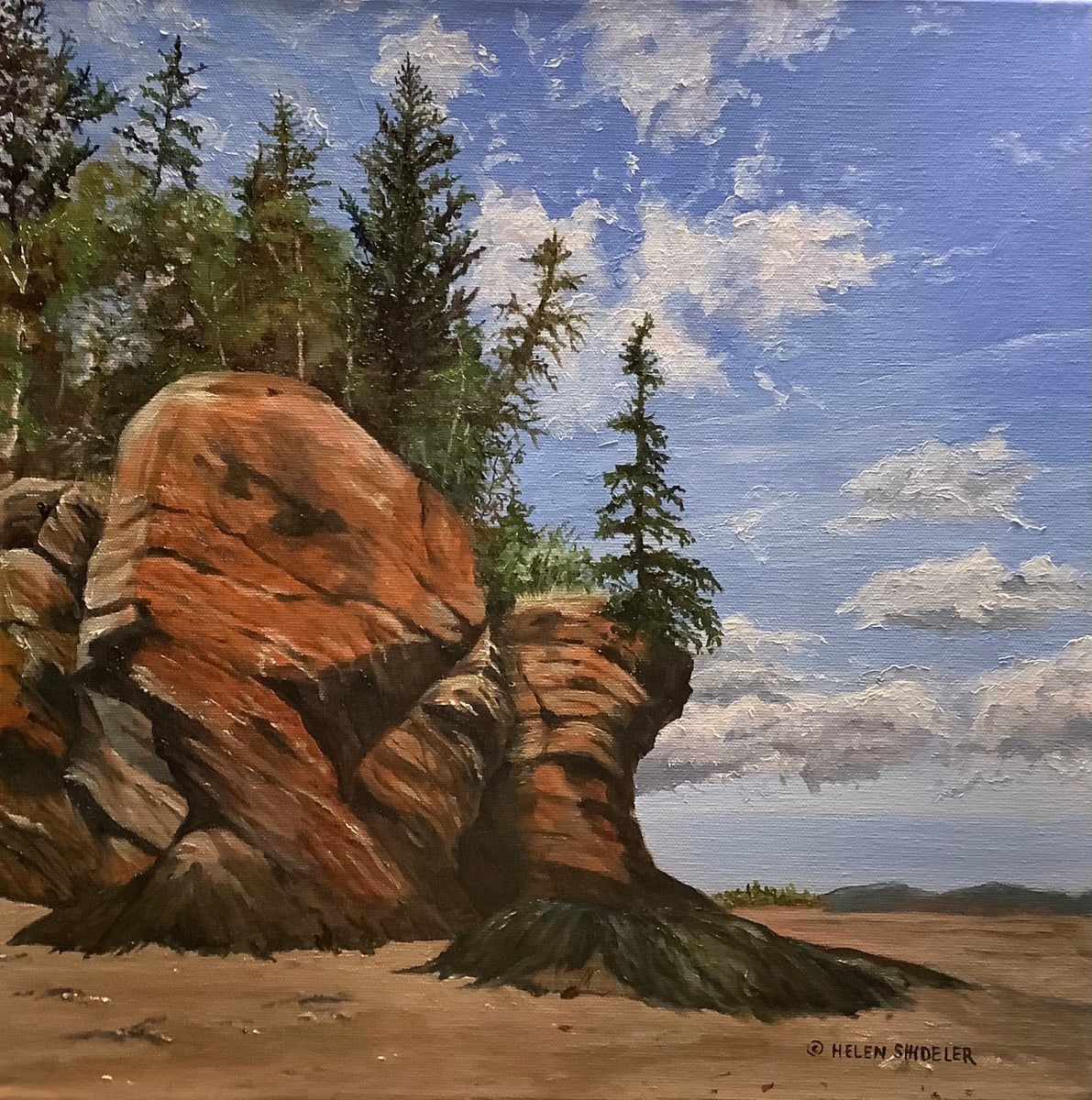 At Low Tide by Helen Shideler 