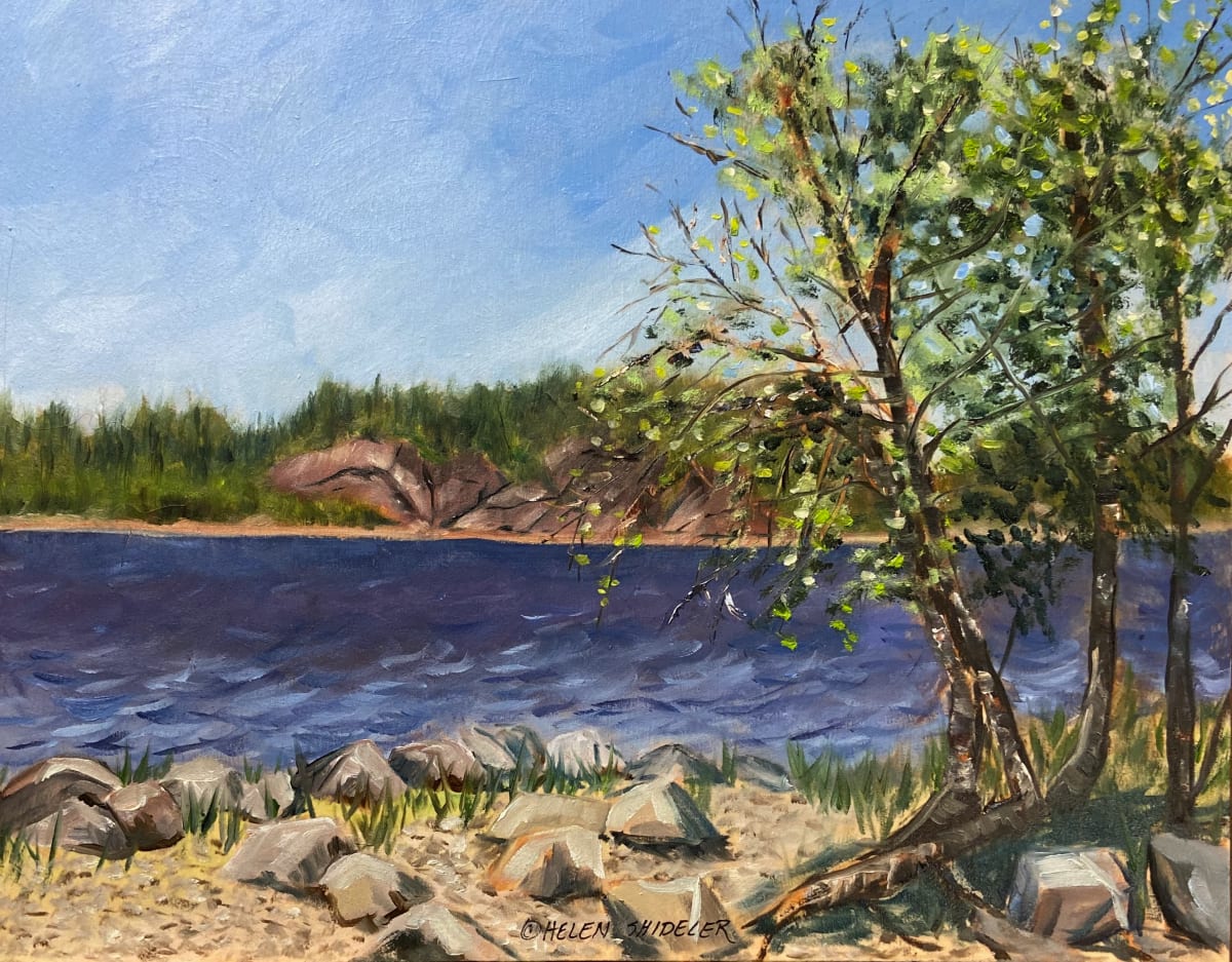 Windy July Kennebecasis River by Helen Shideler 