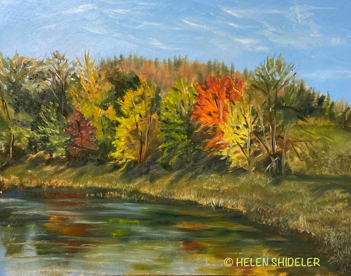 October Hampton Marshes by Helen Shideler 