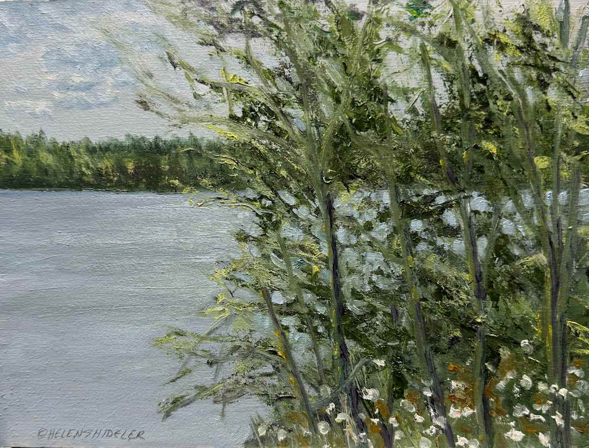 Changing Weather Over the Lake by Helen Shideler 
