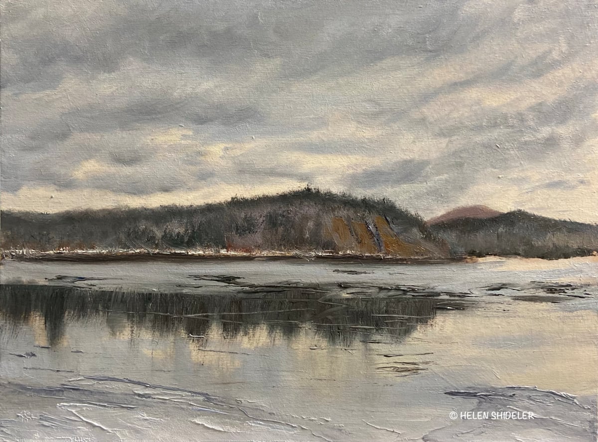 Late March - Ice going out by Helen Shideler 