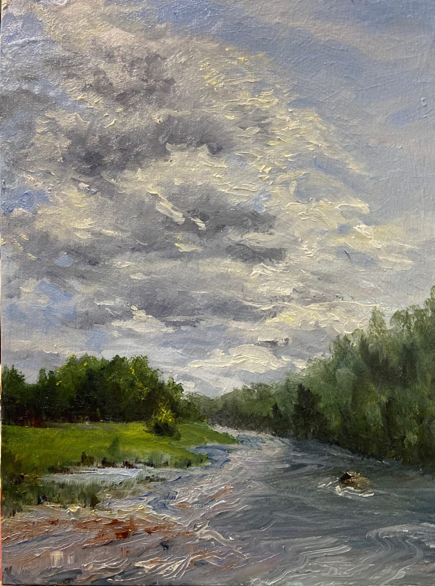 August Clouds in Smithtown by Helen Shideler 