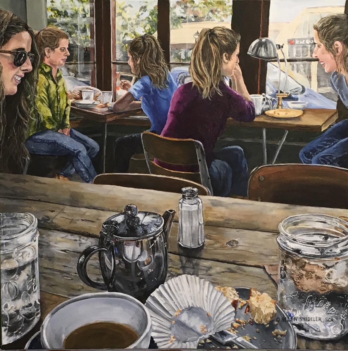 Cafe Conversations by Helen Shideler 