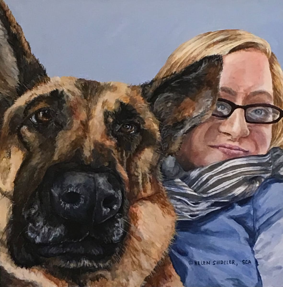 Mulder & Lyndsay by Helen Shideler 