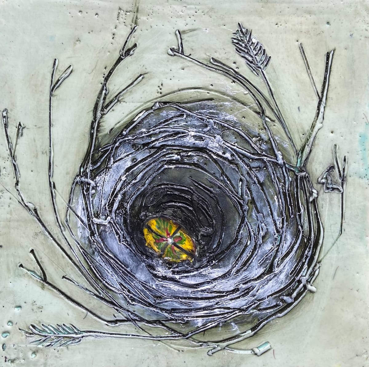 Painted Eggs III by Susan  Wallis 