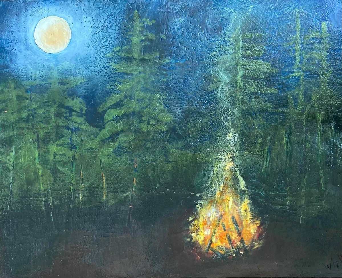 Setting the Moon on Fire 2 by Susan Wallis, Image 1.
