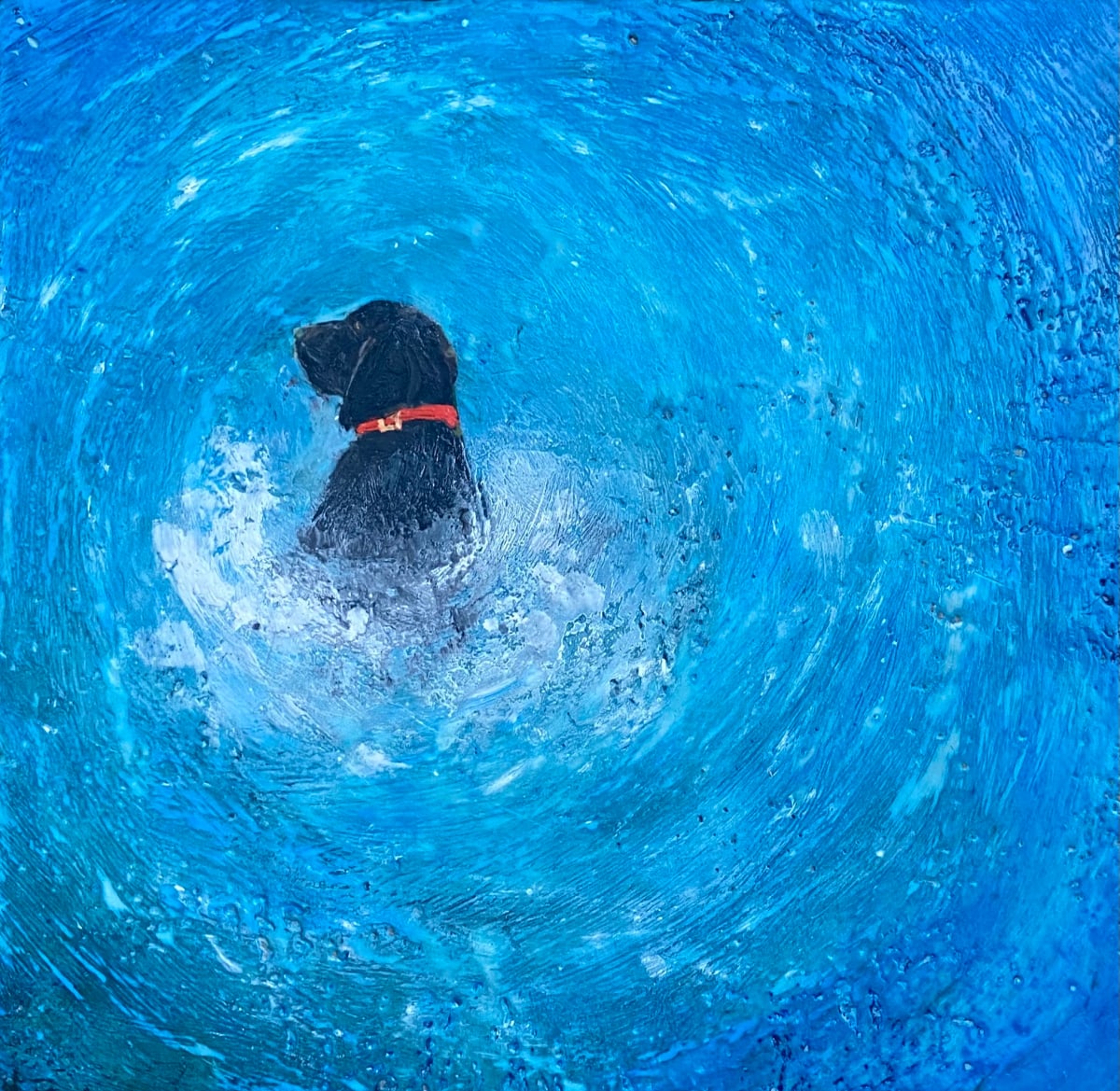 Just a Dog Swimming by Susan  Wallis 
