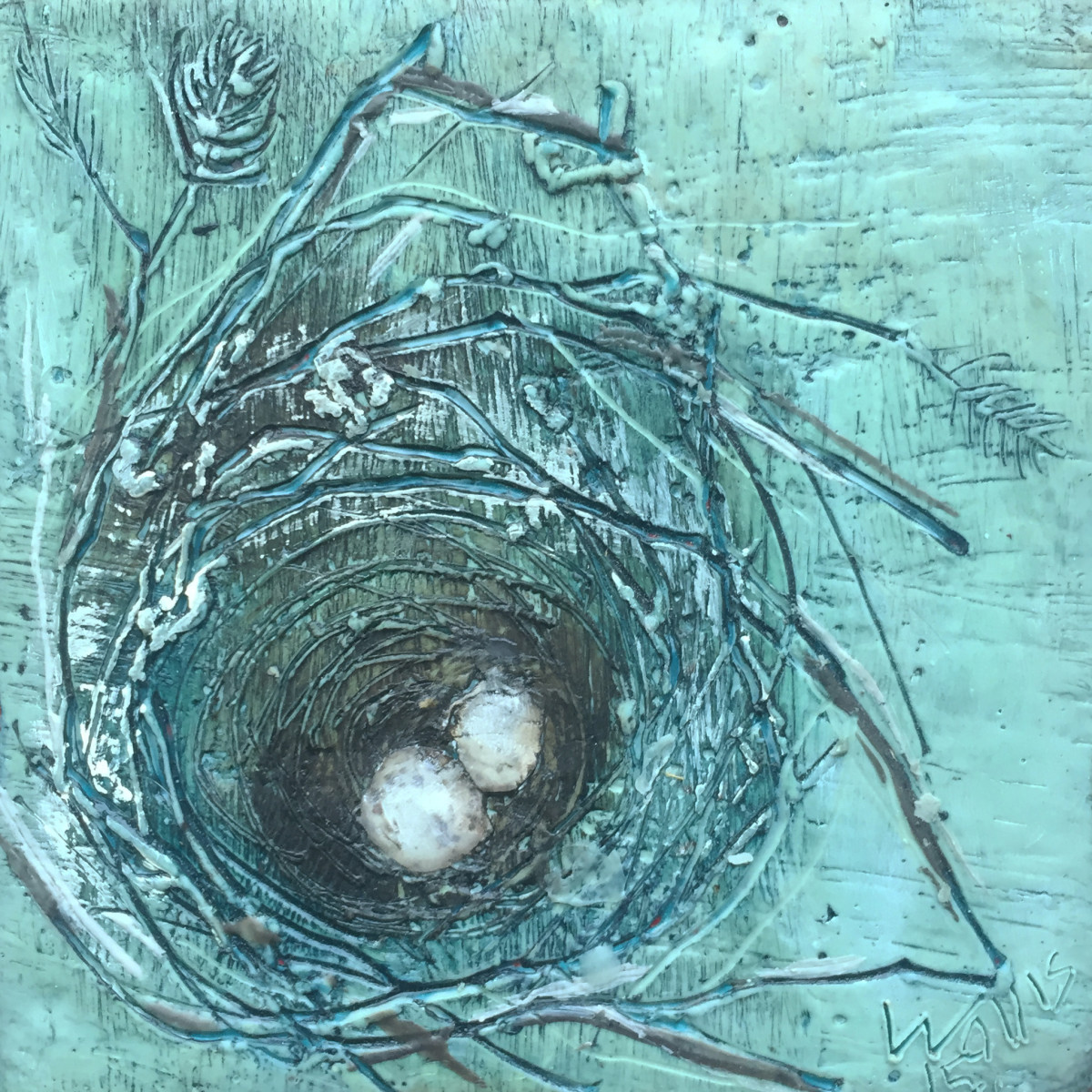 A Small Nesting II by Susan  Wallis 
