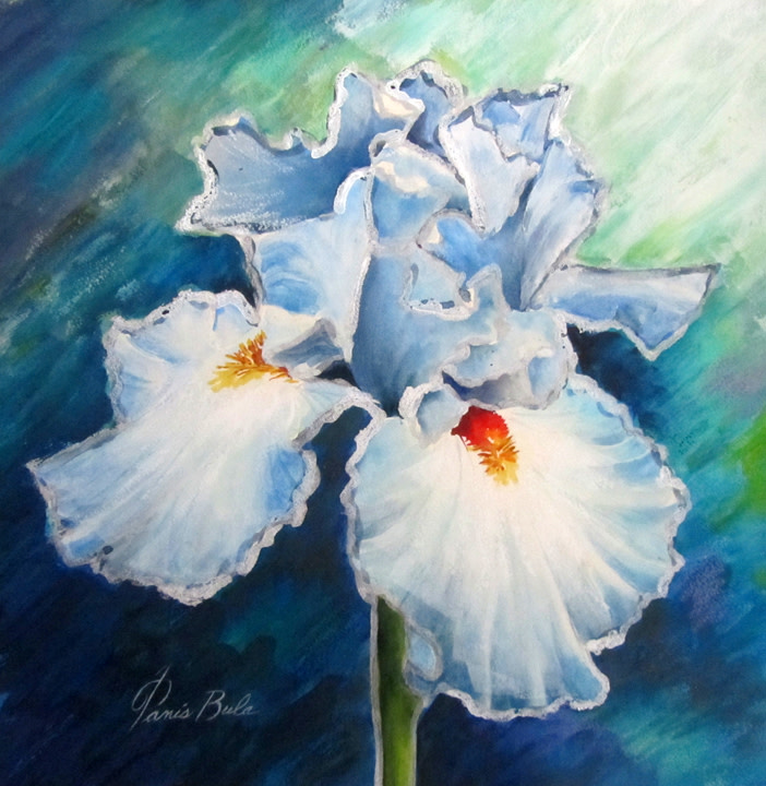Turquoise Iris by Tanis Bula 