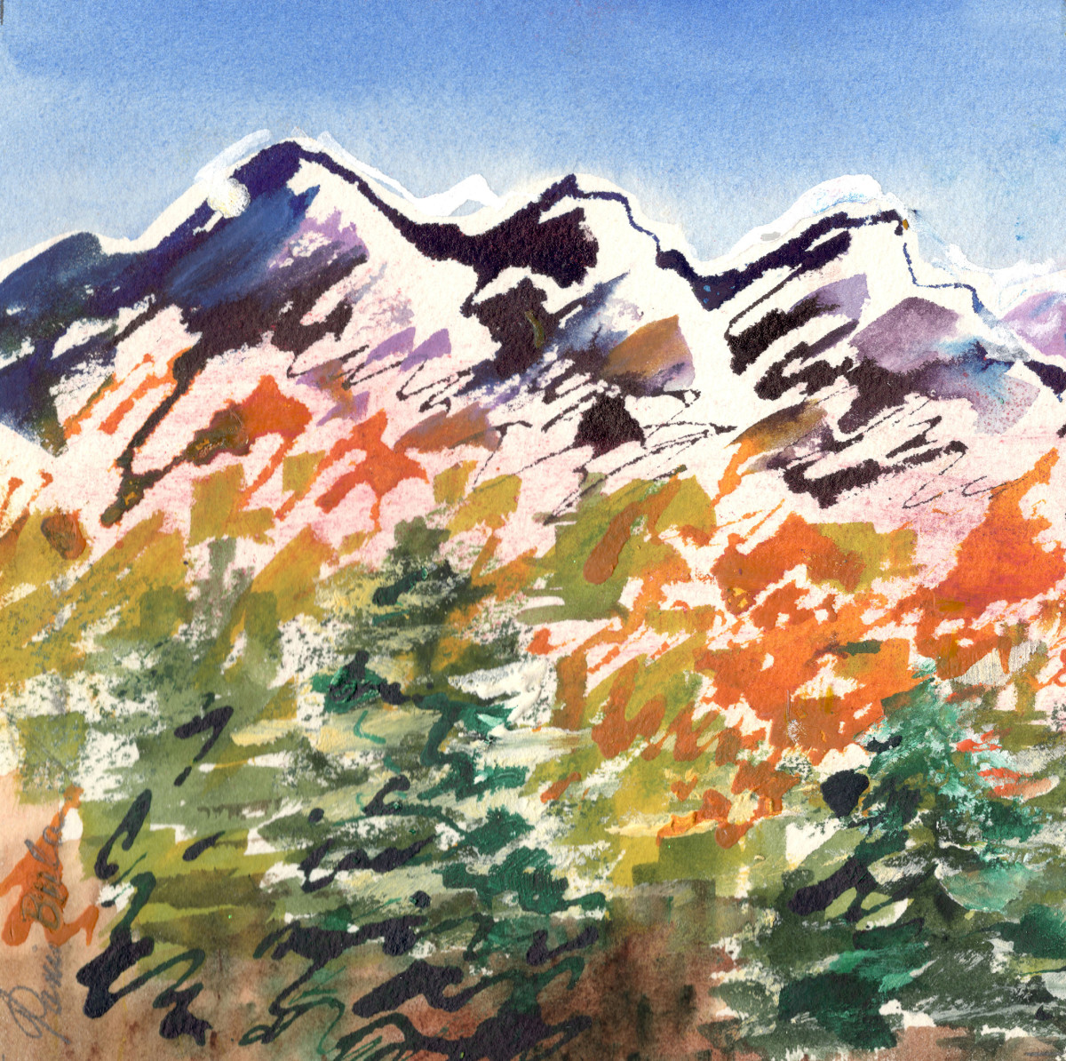 Purple Mountain Pine Trees by Tanis Bula, Image 1.