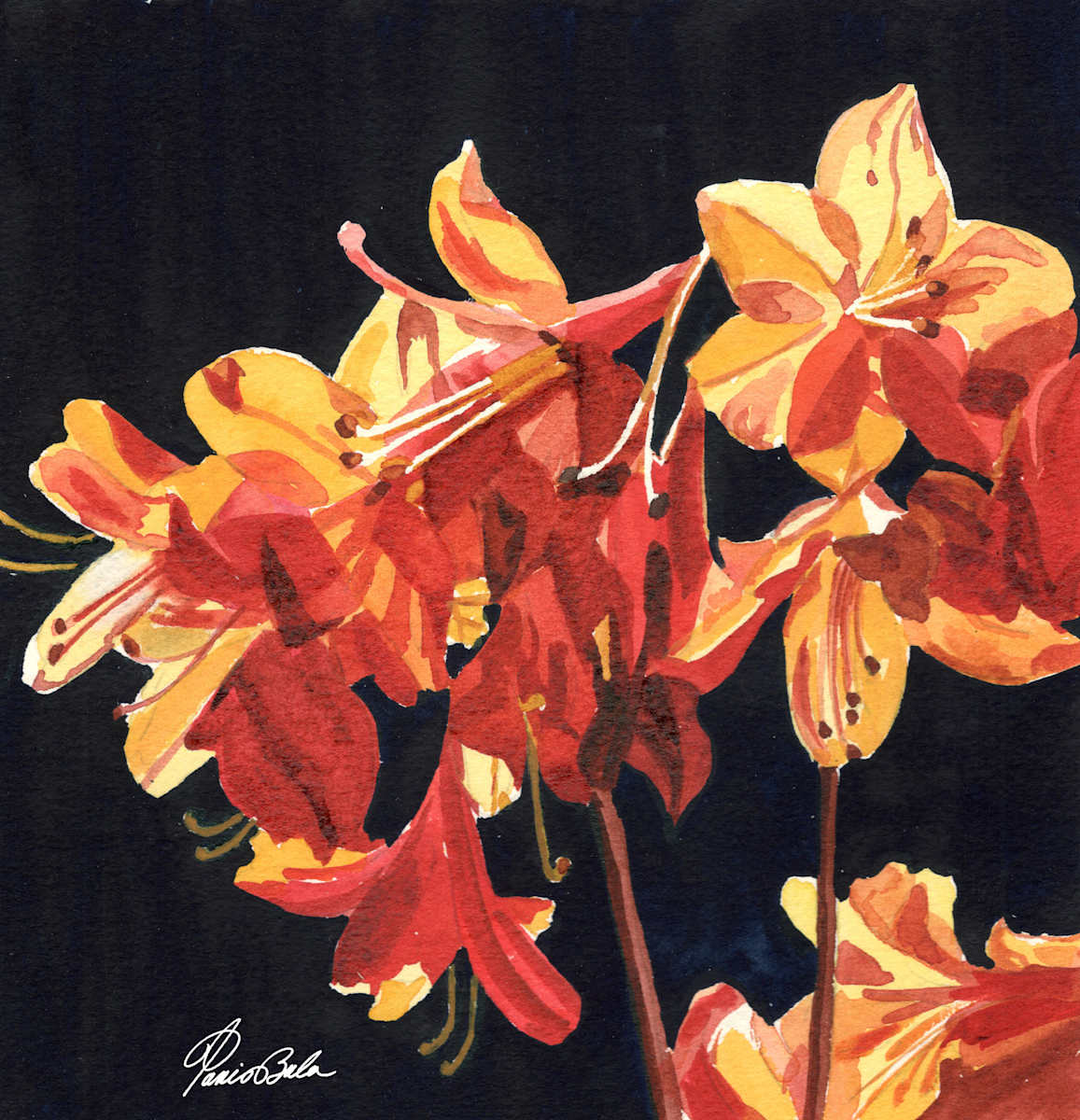 Orange Lilies by Tanis Bula, Image 1.