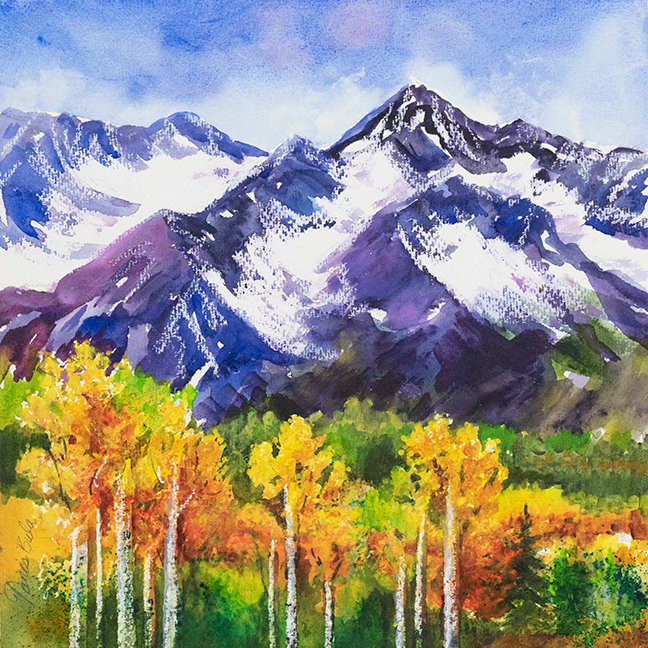 Colorado Purple Mountains by Tanis Bula 