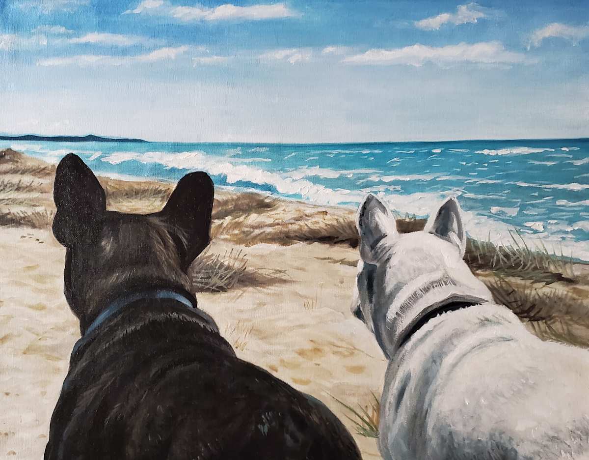 Beach Pups by J. Scott Ament 