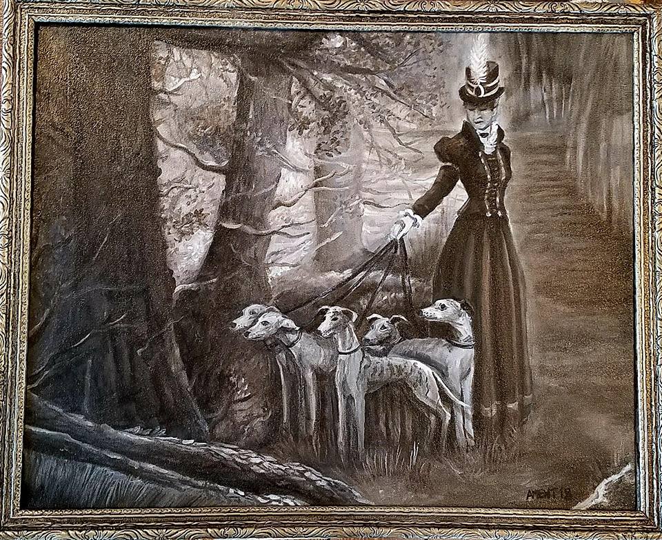 Walking Whippets by J. Scott Ament 