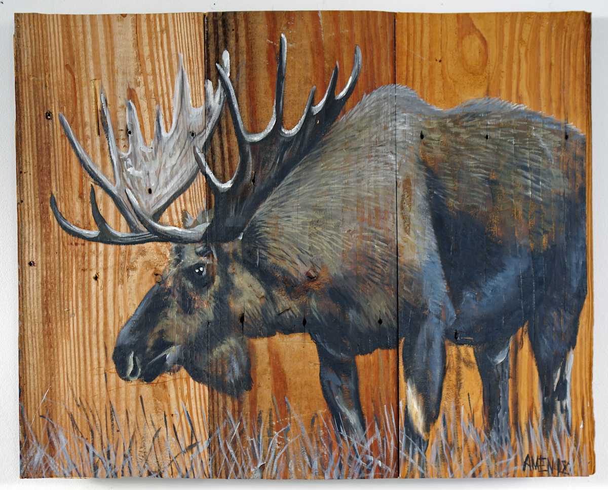 Board Moose by J. Scott Ament, Image 1.