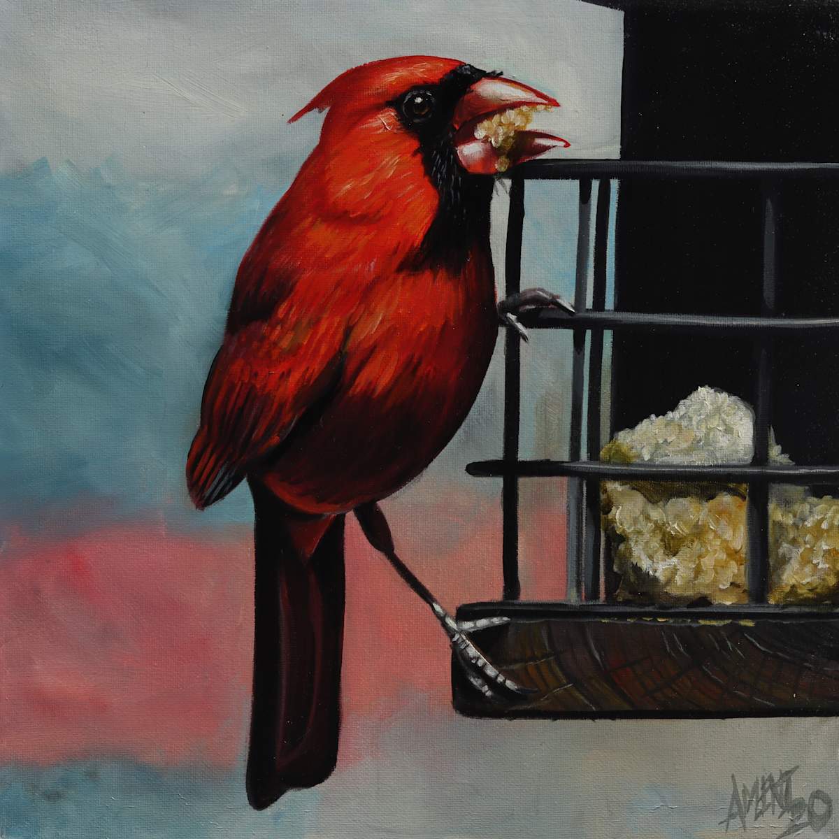 Feeder Cardinal by J. Scott Ament, Image 2.