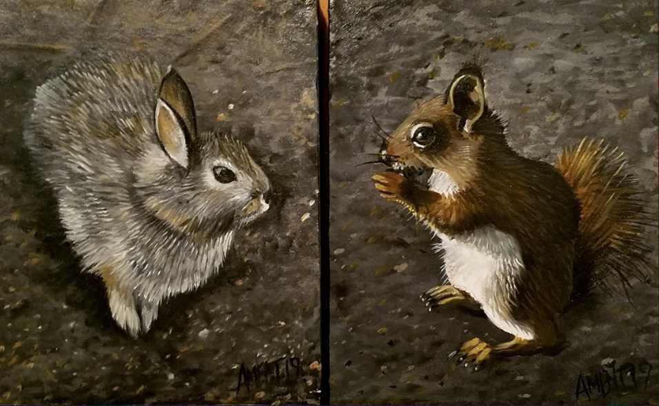 Bunny & Squirrel Set by J. Scott Ament, Image 1.