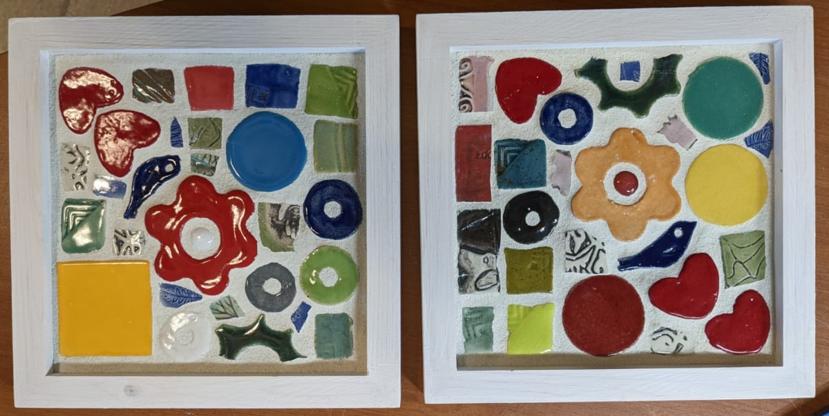 Fun from NJ (pair of trivets) by Andrea L Edmundson  Image: Fun from NJ (trivets)