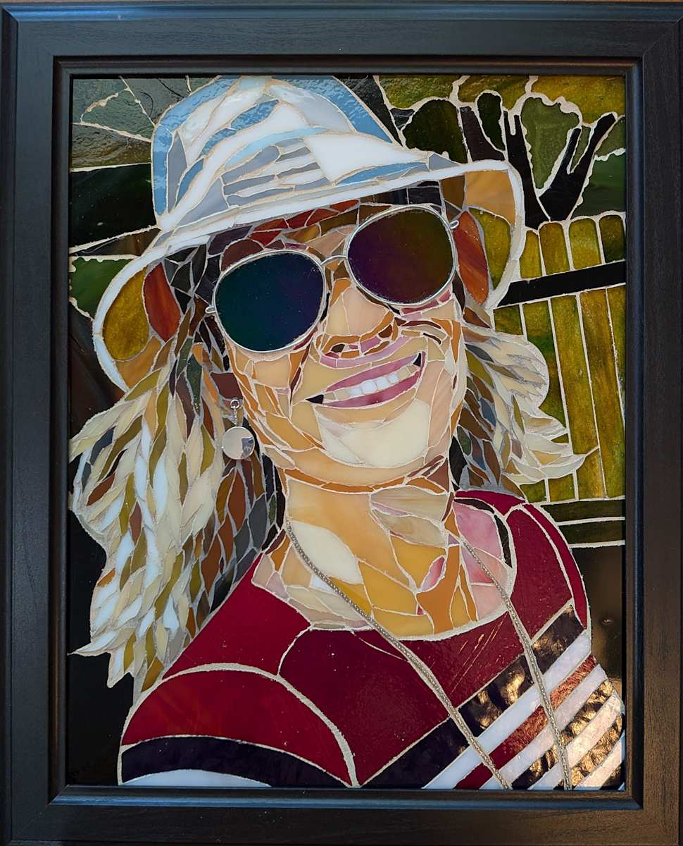 SAGA #1: Trans-Jen by Andrea L Edmundson  Image: Jenny-grouted and framed