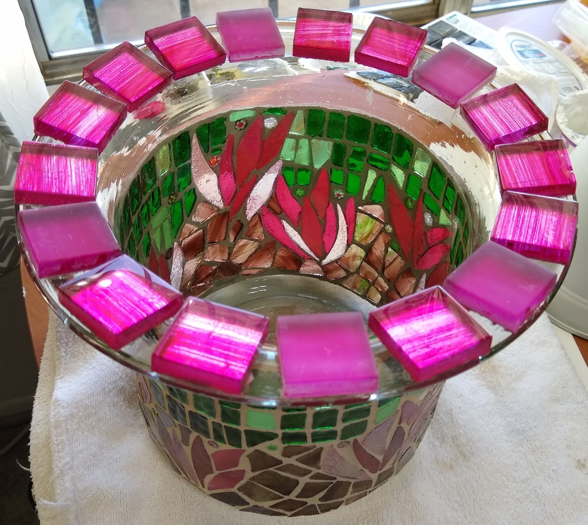 Pink Cactus Flowers (planter/vase) by Andrea L Edmundson 