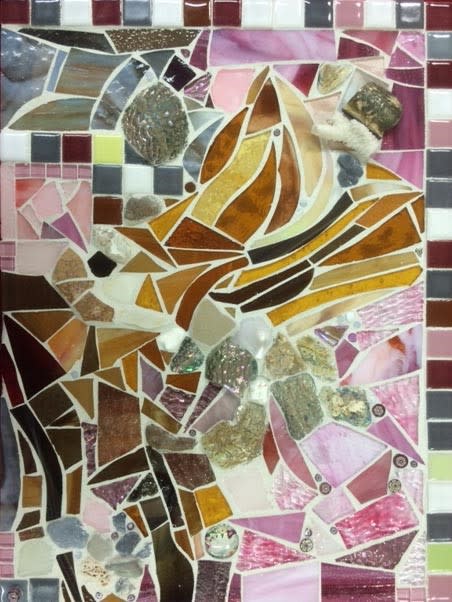 Rose Mojo by Andrea L Edmundson  Image: Rose Mojo mosaic-front