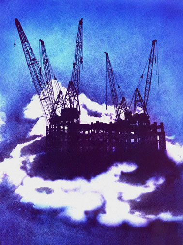 World Trade Center under construction by Stefan Tur 