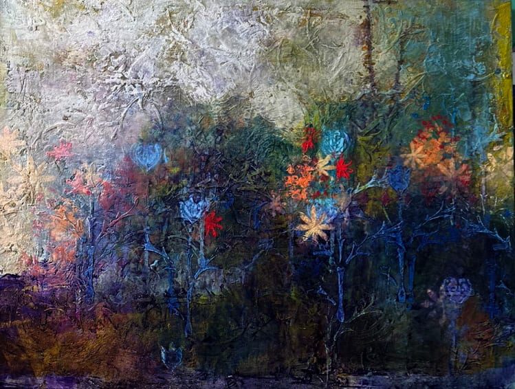 Beside the garden path by Mara Manning 