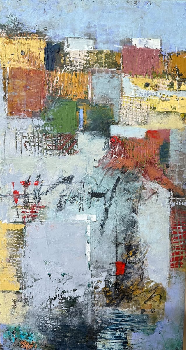 With houses and verandas one above the other by Mara Manning 