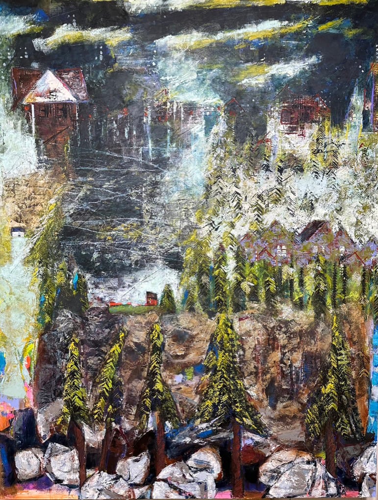 Nestled in among the pines by Mara Manning 