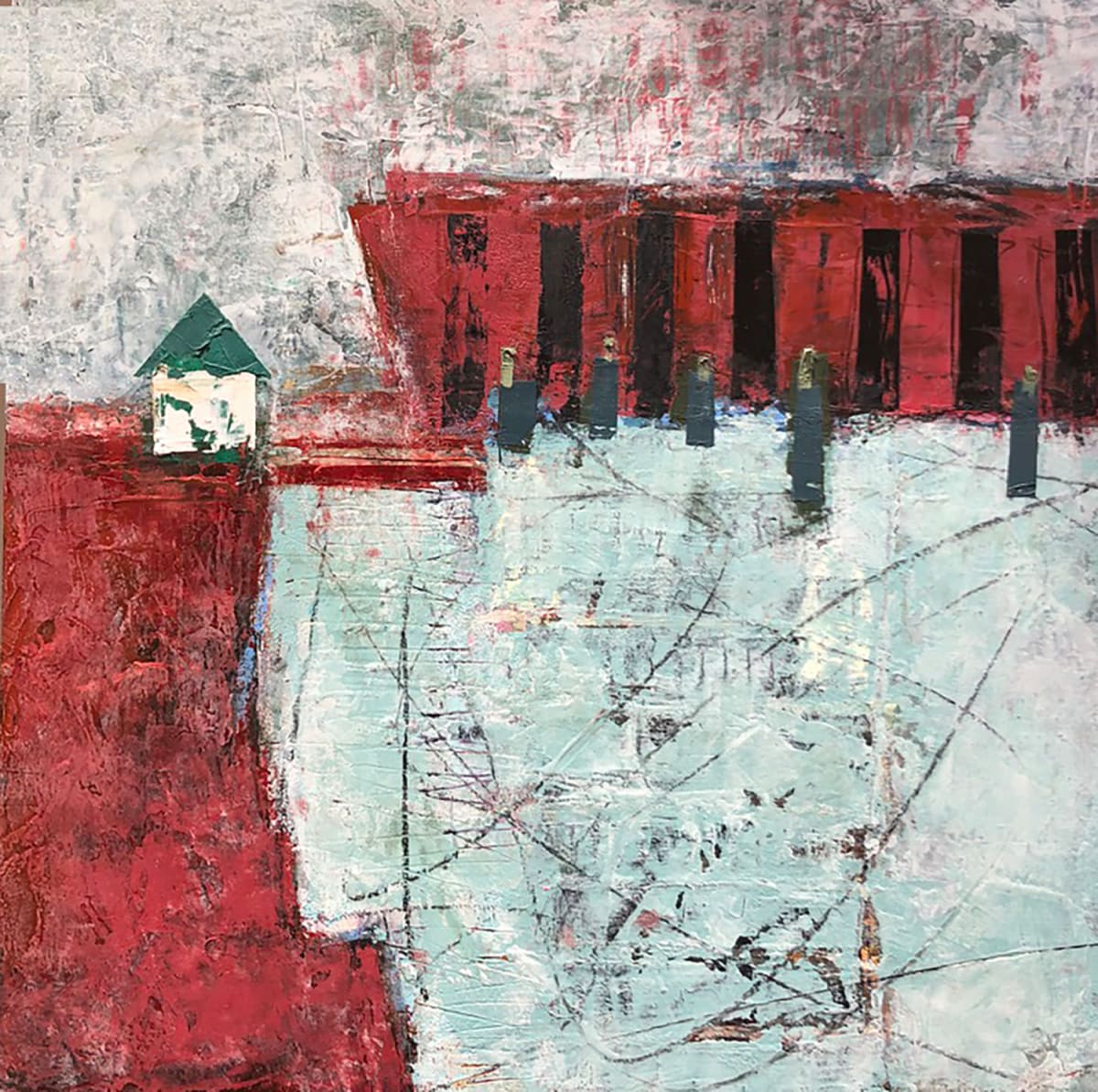 Skating in lower harbor by Mara Manning 