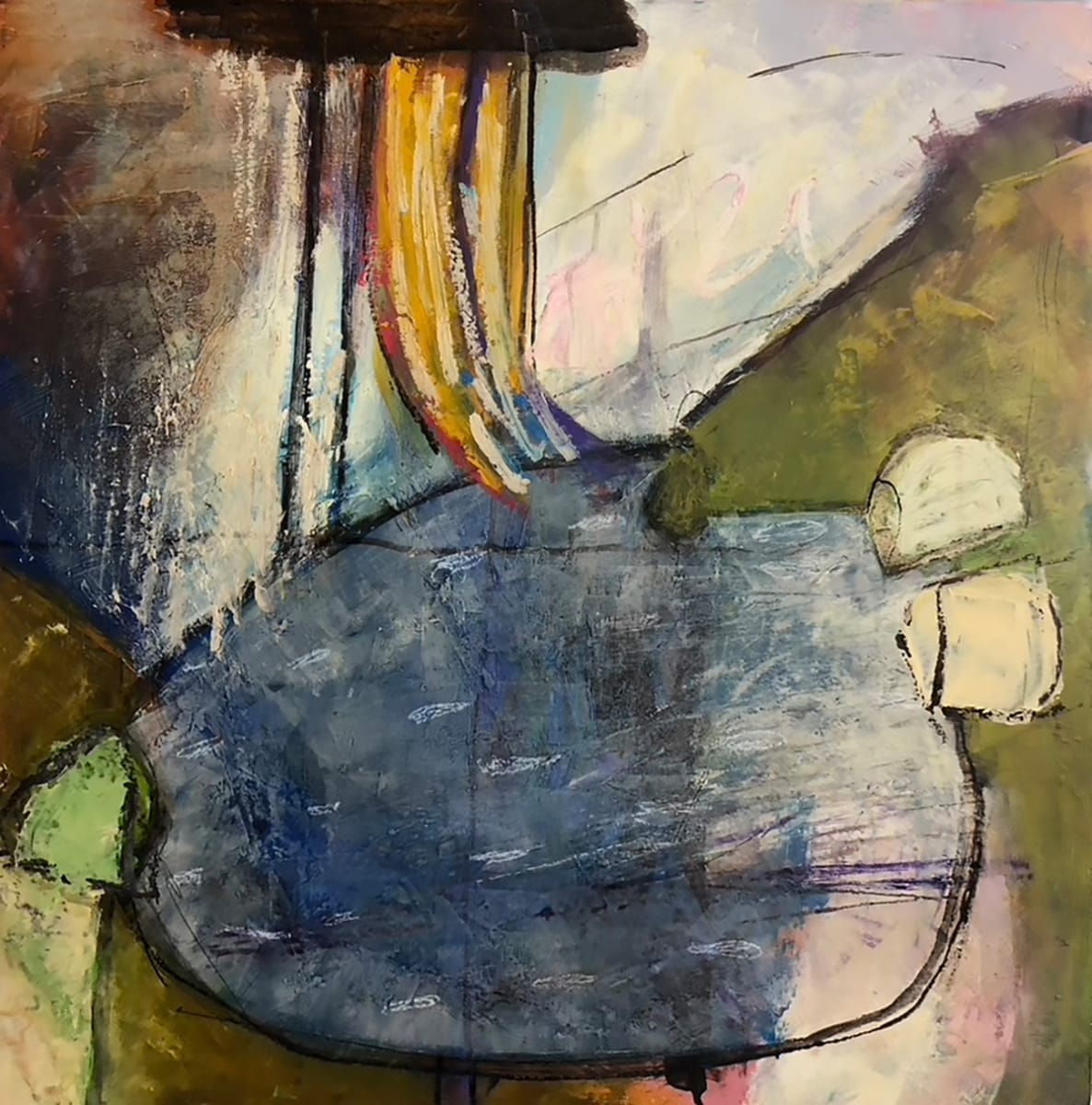 When we camped at blue mesa and saw a fat rainbow 