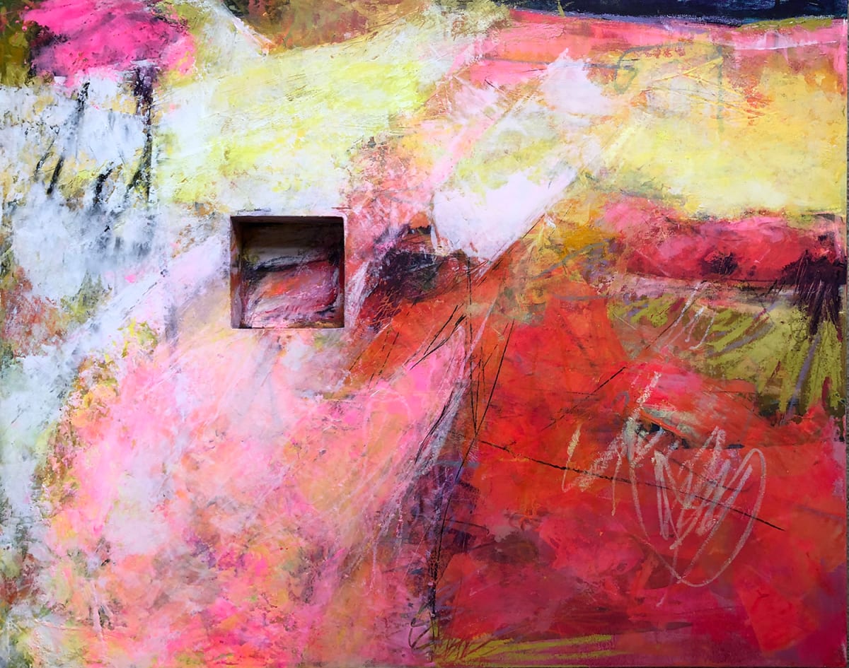 Postcard with wild prairie rose by Mara Manning 