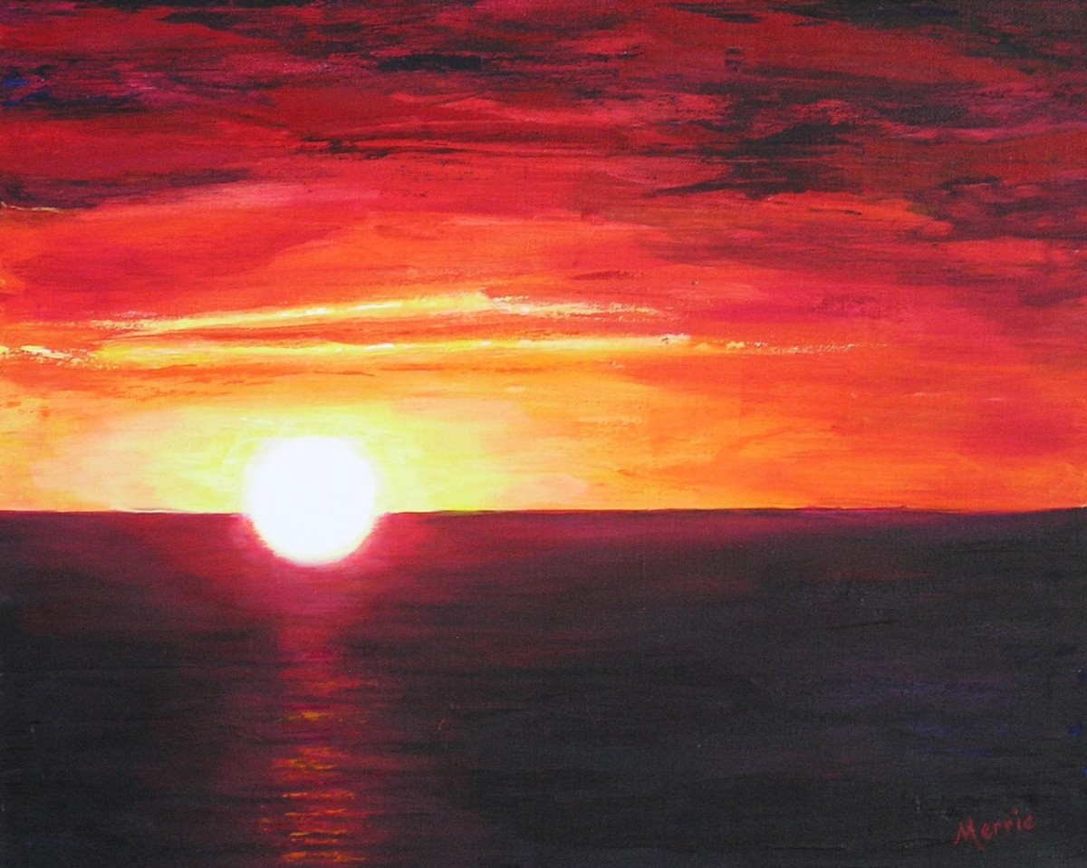 Crimson Sunrise by Merrie Taverna 