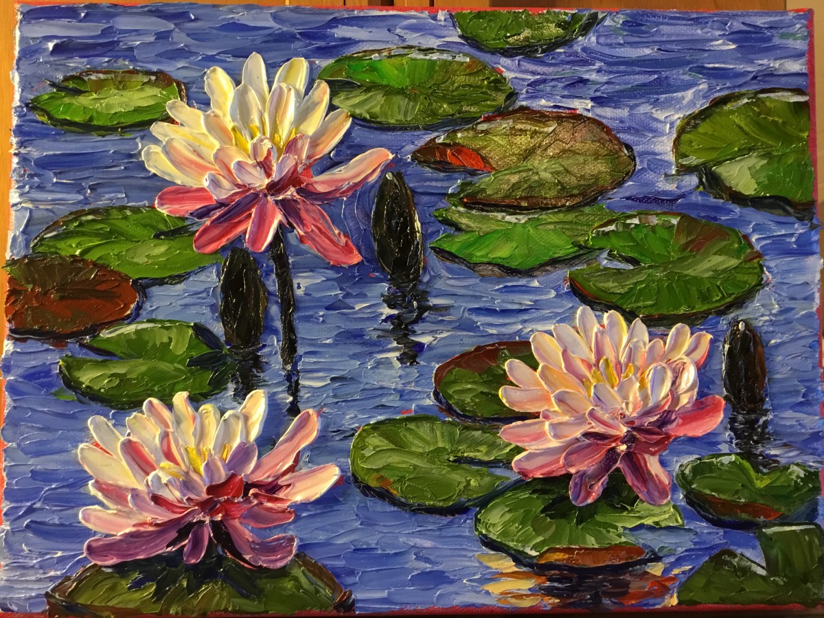 WaterLily Trio by Merrie Taverna 