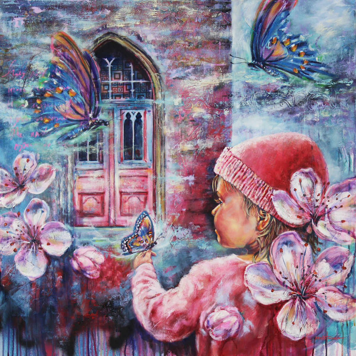 Butterfly Kisses by Merrie Taverna  Image: Seeing through the eyes of a child—there is joy and wonder everywhere!