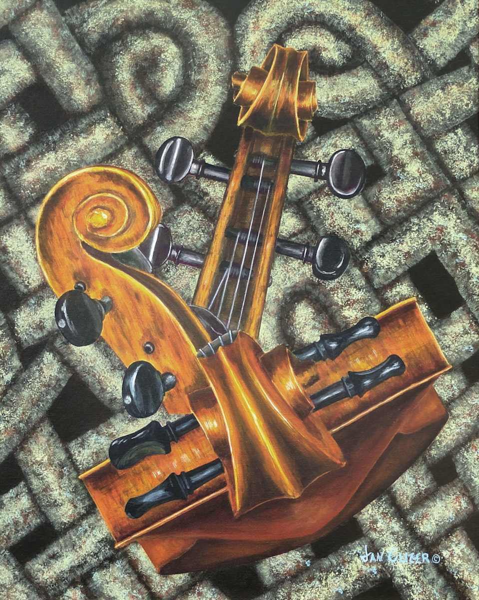 Celtic Fiddle Study No. 1 by Jan Clizer, Image 2.