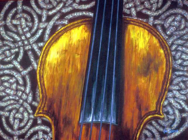 CELTIC FIDDLE STUDY NO. 5 by Jan Clizer, Image 1.