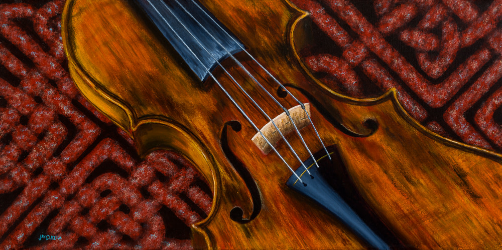 Celtic Fiddle Study No. 6 by Jan Clizer 