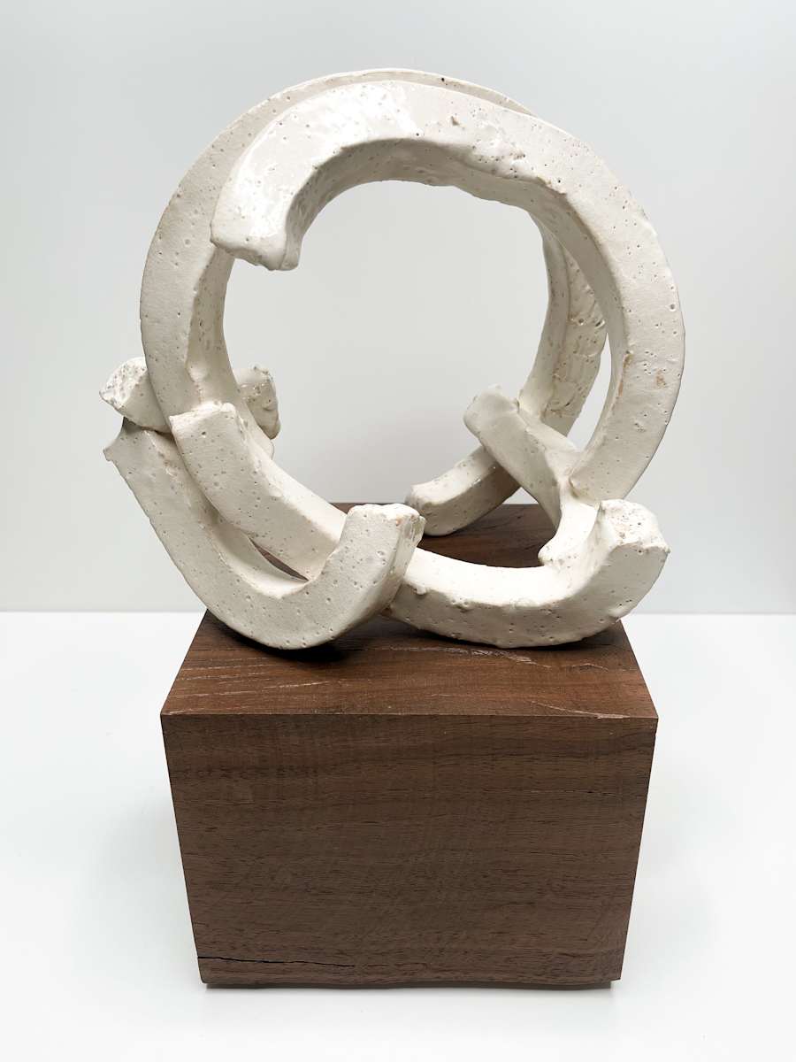 White Hoop with Stand by Brandon Reese, Image 1.