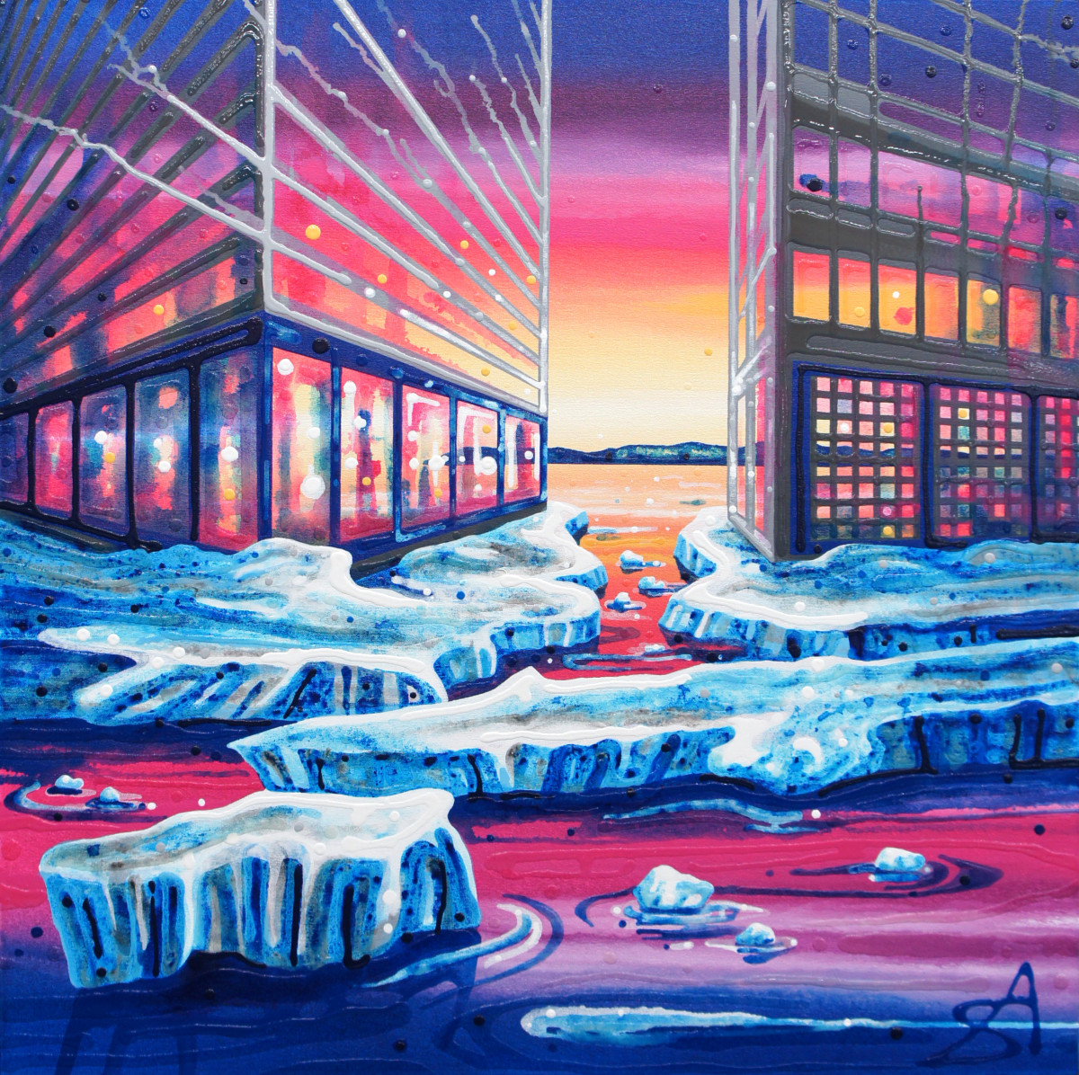 Shifting Ground (Iqaluit + Calgary) by Amy Shackleton 