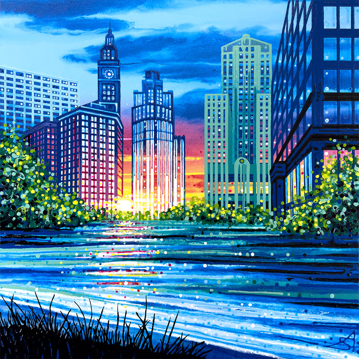 Magic Hour (Chicago + Michigan City) by Amy Shackleton 