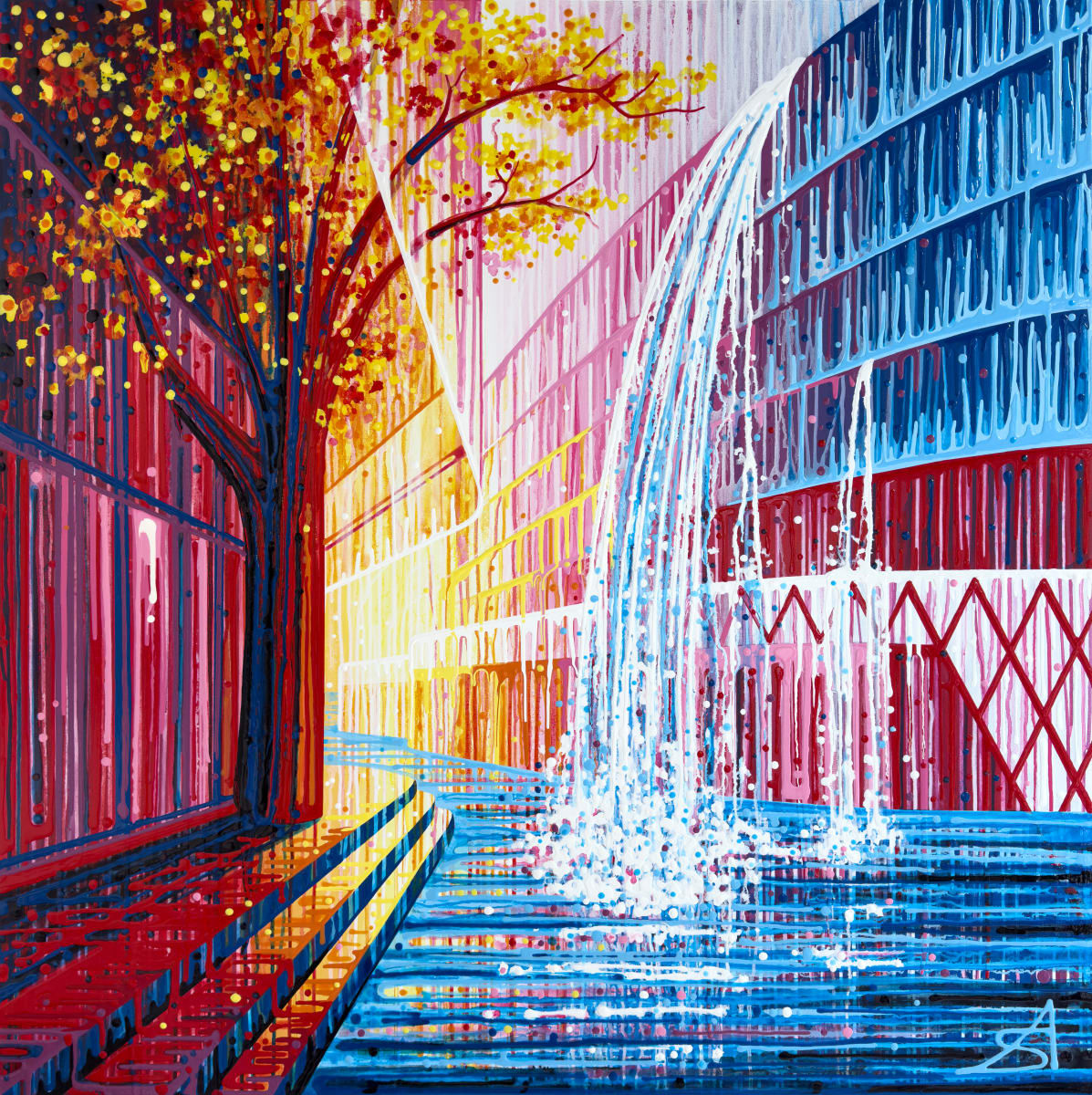 Bankside Falls (London + Iceland) by Amy Shackleton 