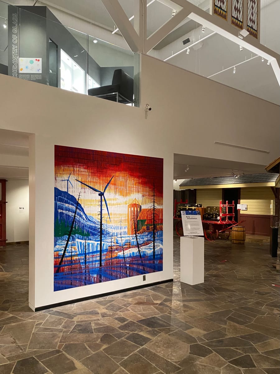 Winds of Change (Dufferin County + Iqaluit + Jasper NP + Kootenay NP) by Amy Shackleton  Image: Installation view, Museum of Dufferin