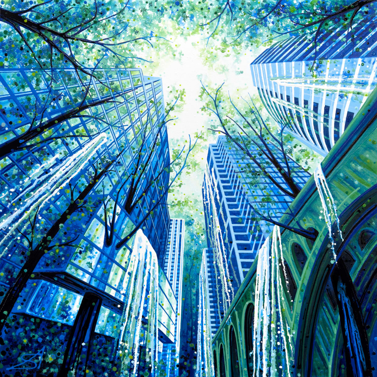 Tower Falls (Virginia + Iceland) by Amy Shackleton 